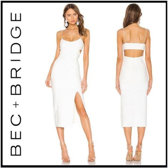 Bec & Bridge Dresses & Skirts - NWT BEC & BRIDGE Amelie Panel Midi Dress Ivory 6